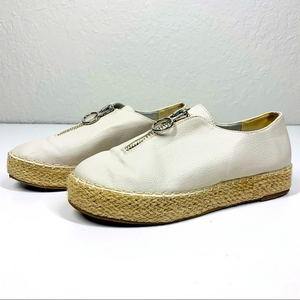 COCONUTS By Matisse‎ Leather Espadrille Zipper Shoe